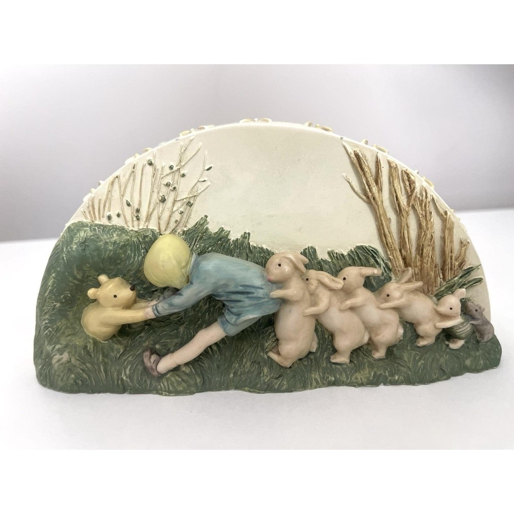 Vintage Winnie the Pooh Walt Disney Co Charpente Coin Bank Save Pooh 6.5"